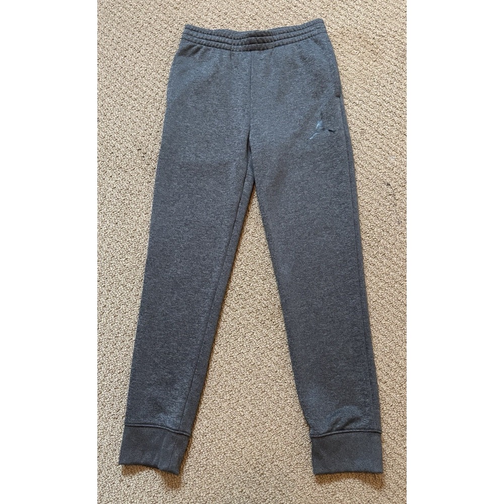 Air Jordan Sweatpants Youth M Boys Gray Dri Fit Athletic Basketball Performance